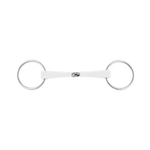 Nathe mors à anneaux libres, simple brisure, 20 mm, anneaux 70 mm, thermoplast 125 mm