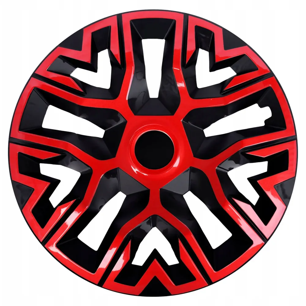 Enjoliveurs universels 16'' NRM Best Bicolor rouge/noir 4 pièces
