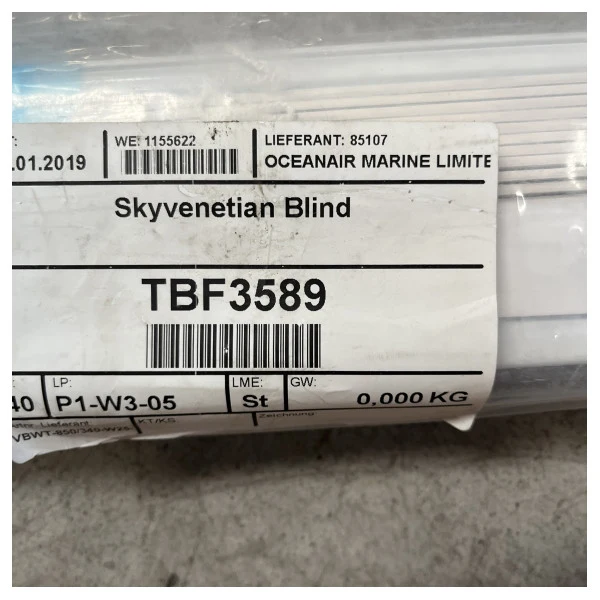 Ocean Air Hanse Skyvenetian Blind Marine Window Shades Durable Light Control Privacy Solution