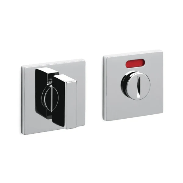 Olivari H202V6B-CR Ensemble de poignée de porte en laiton chromé