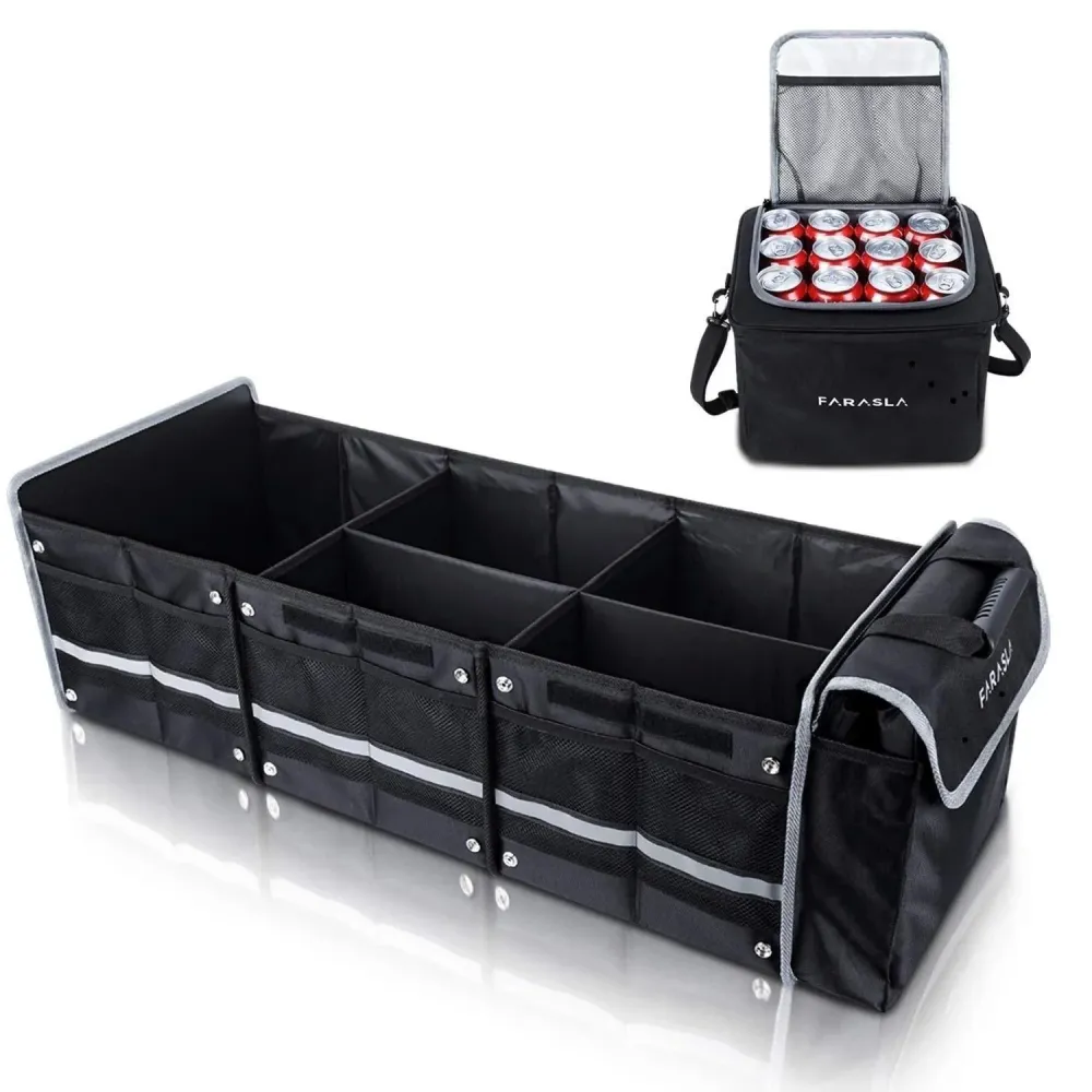 Organisateur de rangement de coffre spacieux et étanche pour Tesla Models S, X, 3, Y et Cybertruck
