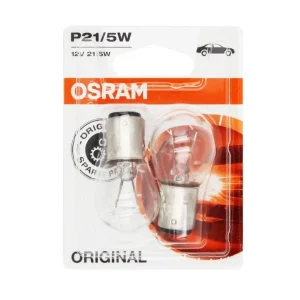 OSRAM 7528 Standard Klar 12V 21/5W BAY15d Bremslicht – (2 Stk.)