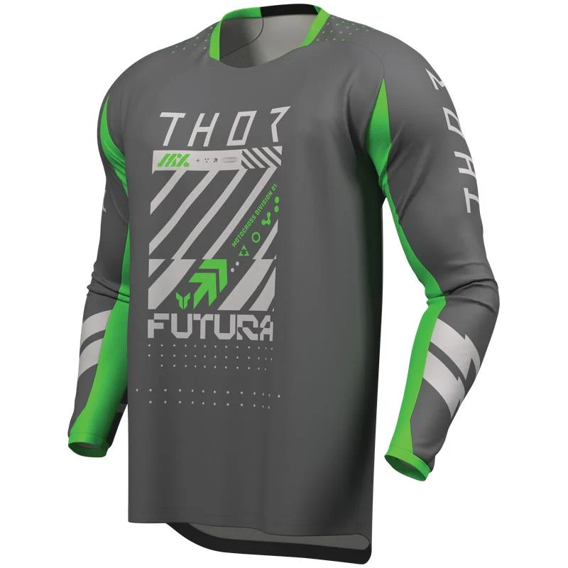 Tenue THOR LAUNCHMODE Futura gris/vert 2026 oxmoto