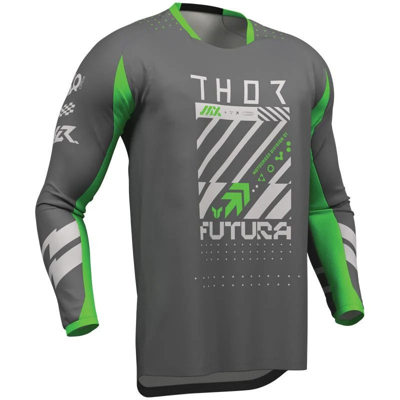 Tenue THOR LAUNCHMODE Futura gris/vert 2026 oxmoto