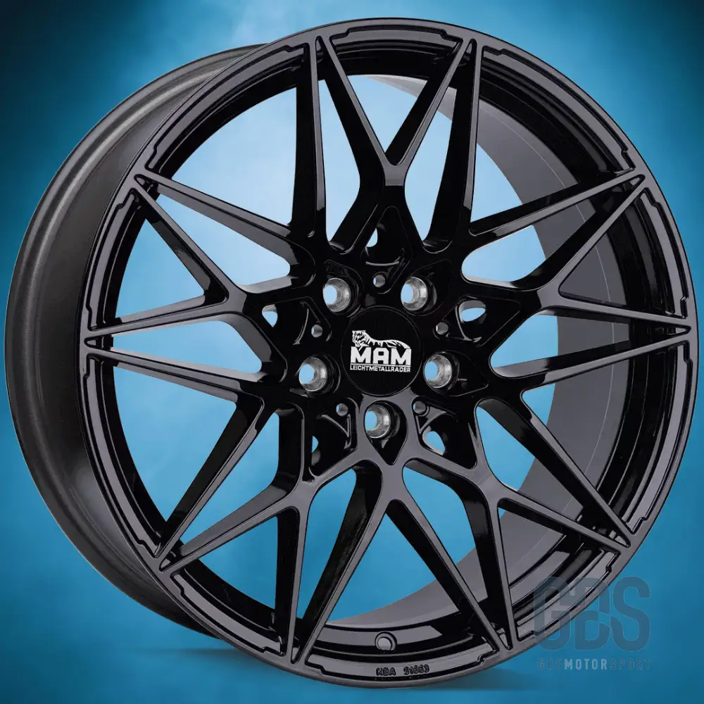 Pack 4 jantes Type 666M MAM Noir BMW R18" X 8" ET35 Compétition