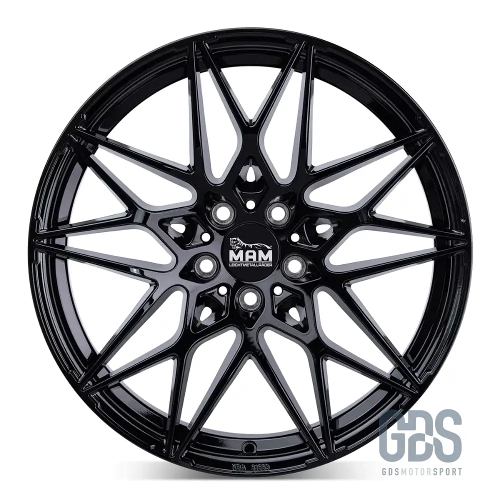 Pack 4 jantes Type 666M MAM Noir BMW R18" X 8" ET35 Compétition