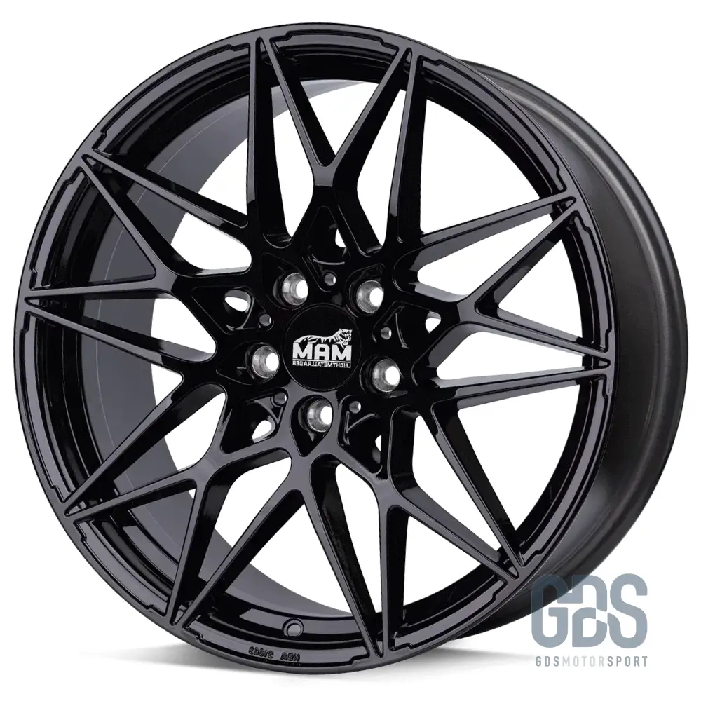 Pack 4 jantes Type 666M MAM Noir BMW R18" X 8" ET35 Compétition