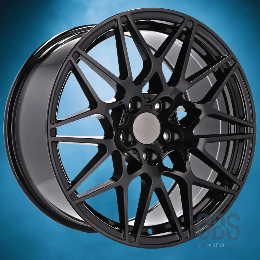 Pack 4 jantes Type 666M Noir BMW R17 X 7,5" ET37 Compétition