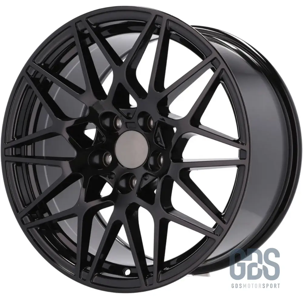 Pack 4 jantes Type 666M Noir BMW R17 X 7,5" ET37 Compétition