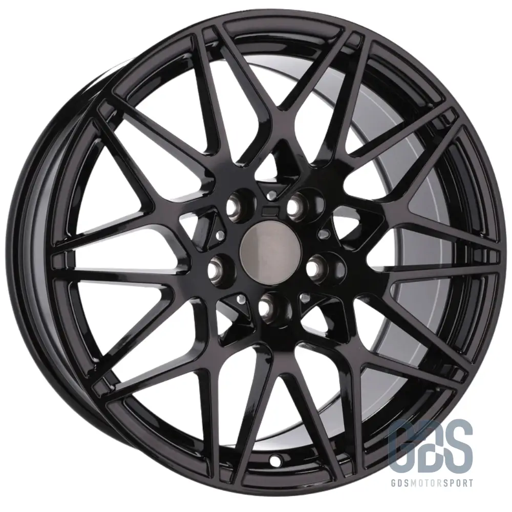 Pack 4 jantes Type 666M Noir BMW R17 X 7,5" ET37 Compétition