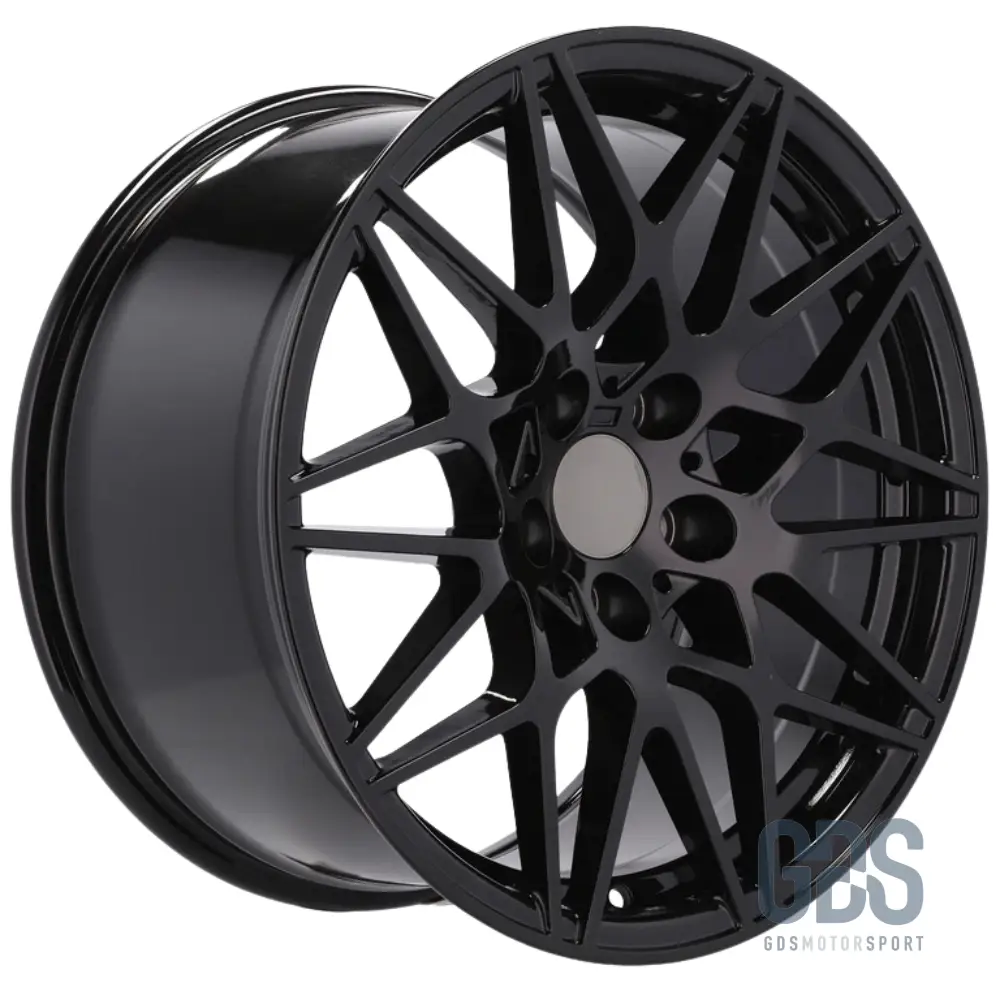 Pack 4 jantes Type 666M Noir BMW R17 X 7,5" ET37 Compétition