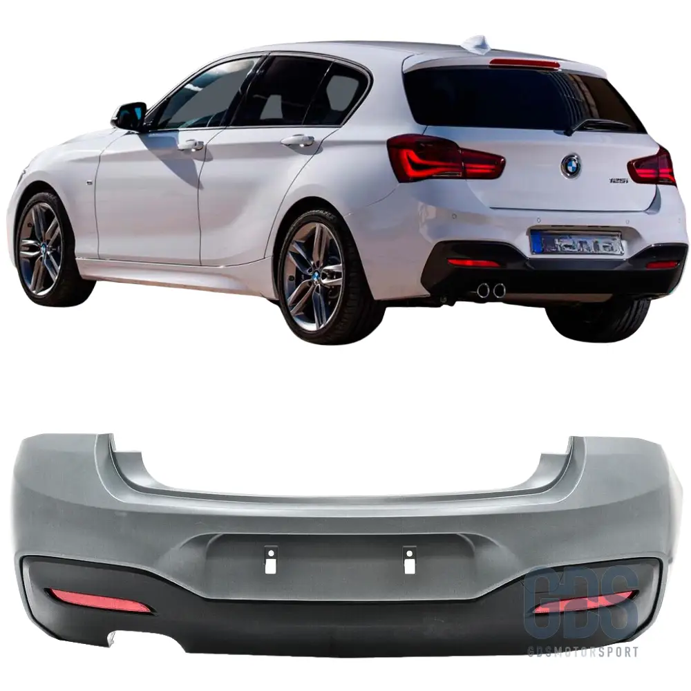 Pare choc arrière Pack M pour BMW F20 F21 Phase 2 Double sortie gauche
