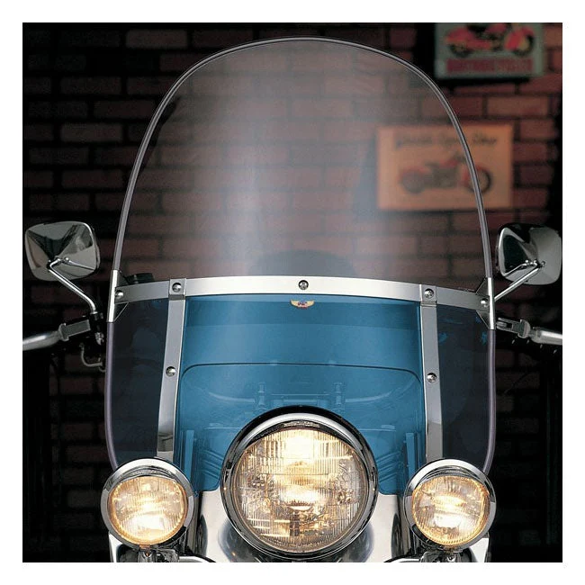 Pare-brise lourd perlé NC Bleu FL 49-59 ; FL Softail 87-17 ; FXWG 80-83 ; FXDWG 93-05