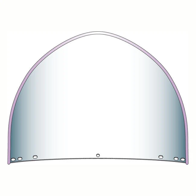 NC Peaked Upper Windshield Beaded HD/NC 5-bolt