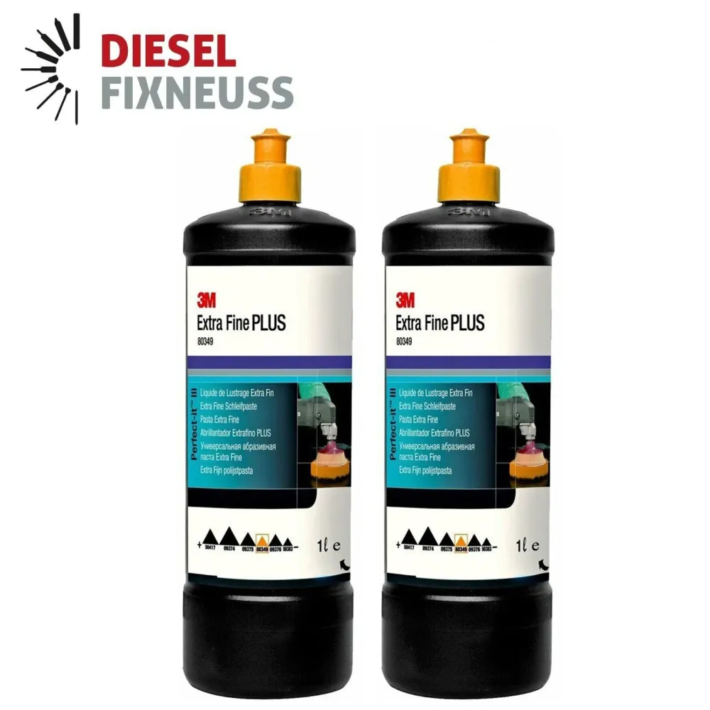 2x 3M Perfect-It III Extra Fine PLUS pâte à poncer 80349 1 litre polissage