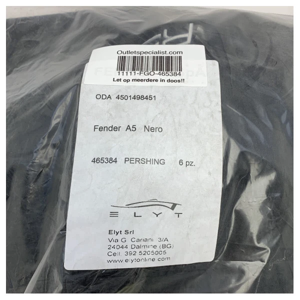 Pershing original A5 couvre aile noir 710 x 940 mm - 465384