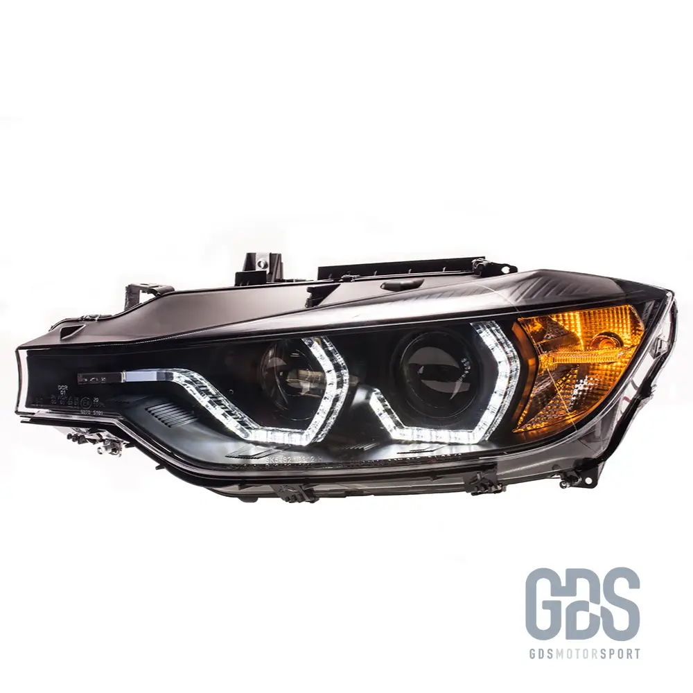 Phares avant H7/H7 Angel Eyes 3D LED pour BMW Série 3 F30 / F31 Phase 1