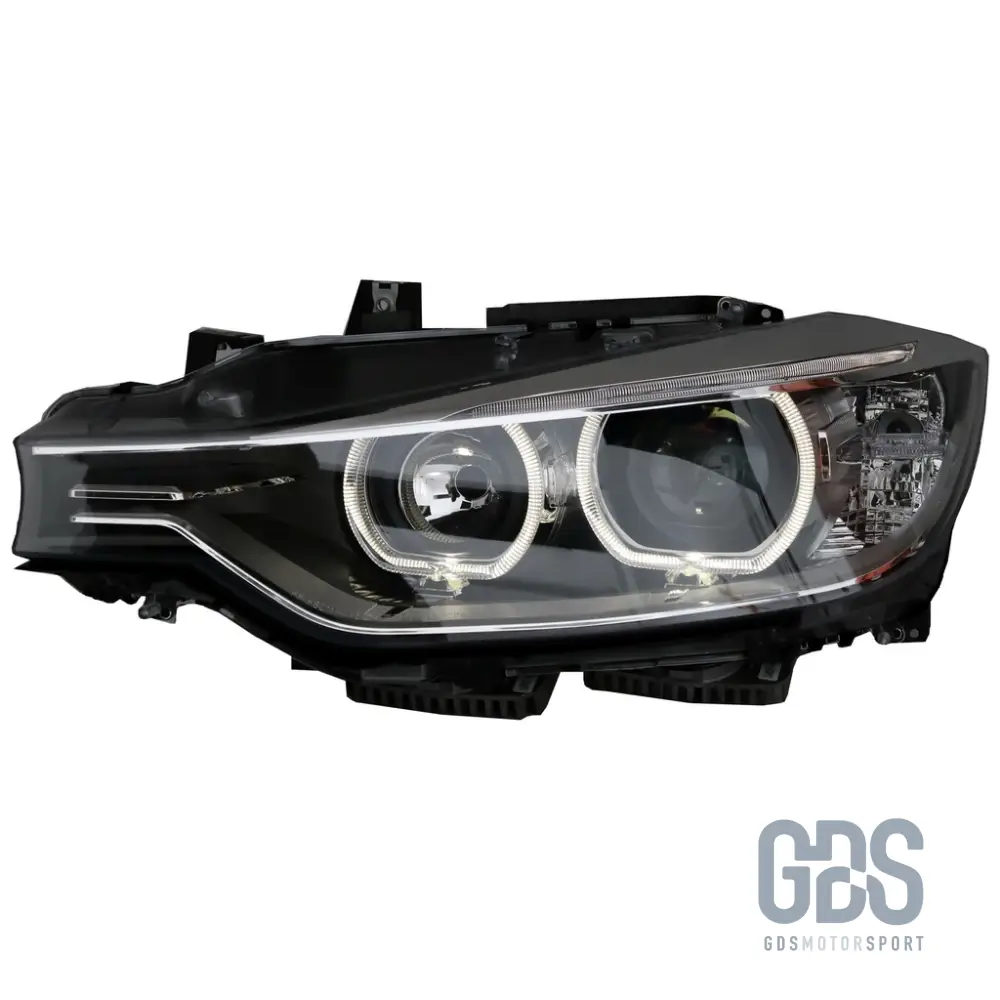 Phares avant H7/H7 Look Xénon Angel Eyes LED pour BMW Série 3 F30 / F31 Phase 1