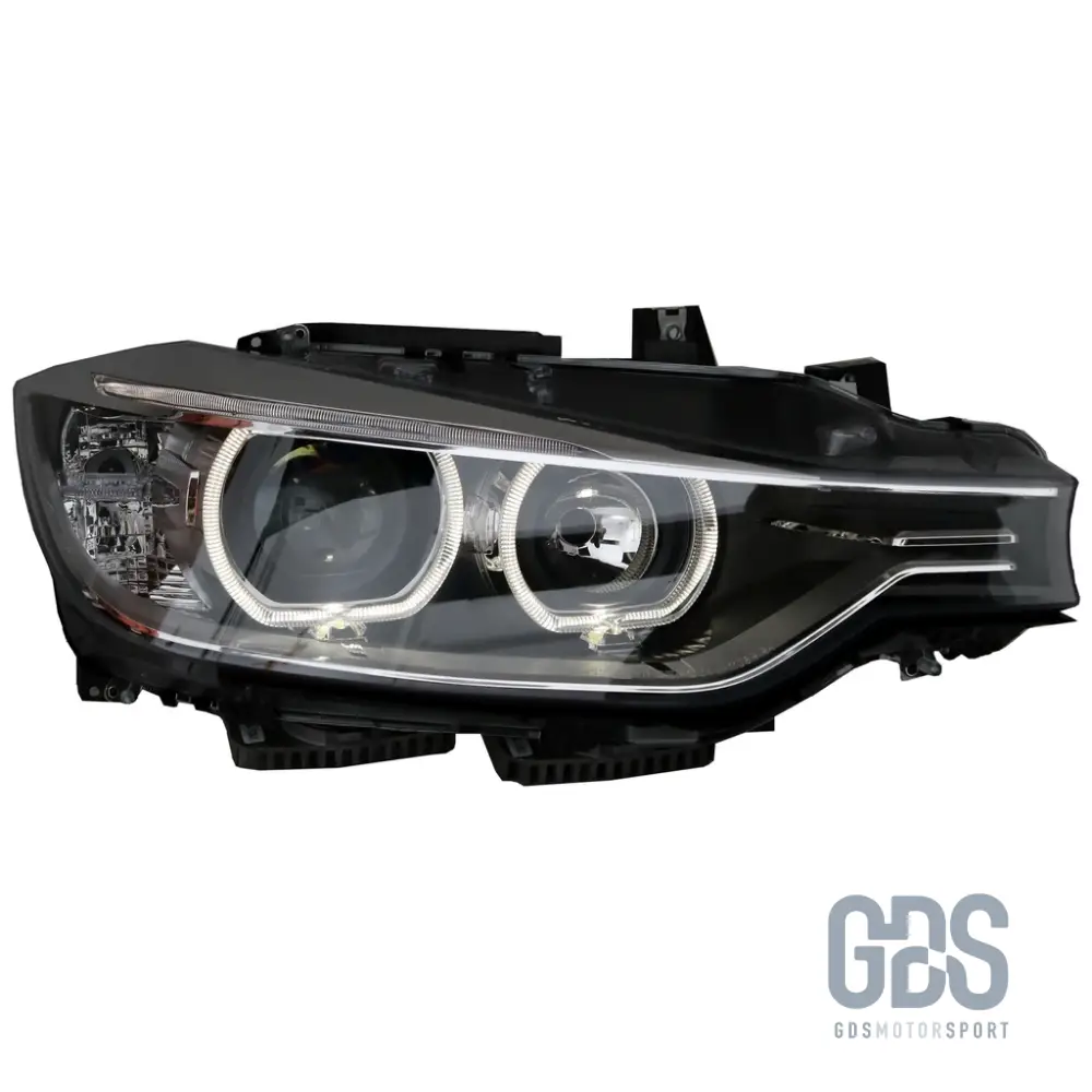 Phares avant H7/H7 Look Xénon Angel Eyes LED pour BMW Série 3 F30 / F31 Phase 1