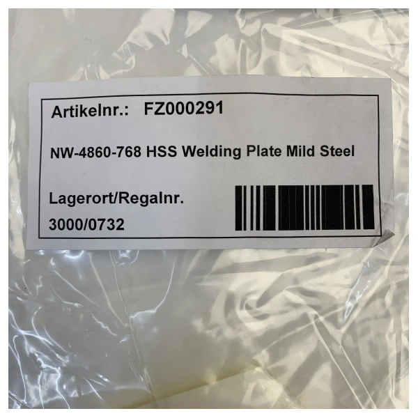 Plaque de soudure en acier Netwave pour systèmes VDR NW4000 - NW4860-768