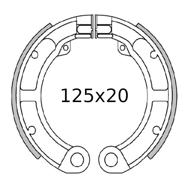 Plaquettes de frein arrière Vespa 50 2T 3/4 vitesses Polini