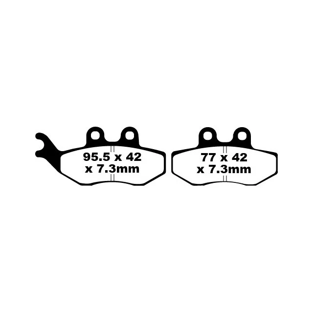 Plaquettes de frein avant Beta RR 50 04-24 EBC - organiques