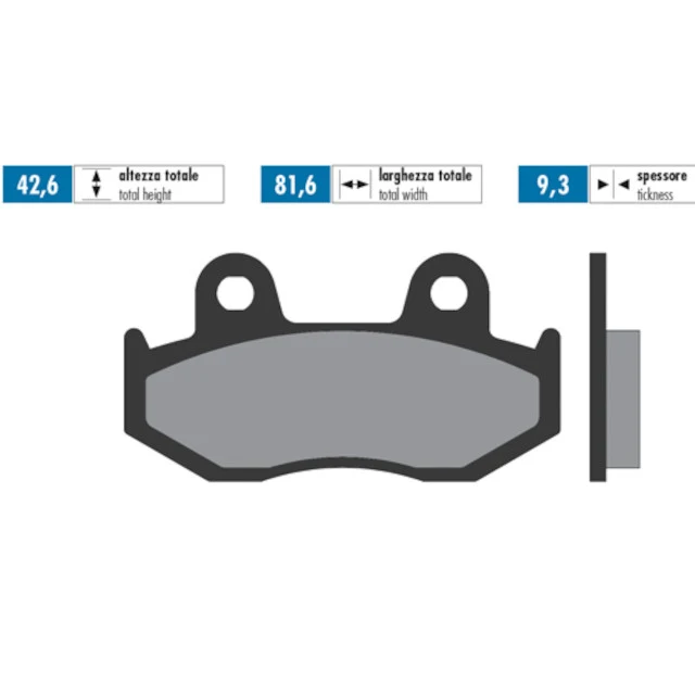 Plaquettes de frein avant Honda SH 125 01-08 Race Polini - organiques