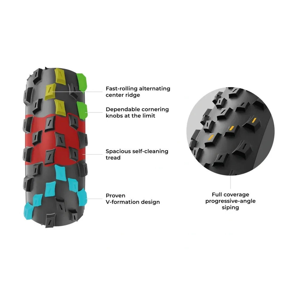 Pneu VITTORIA BARZO XC RACE 29x2.25 Graphene/Silica Tubeless Ready Souple Noir