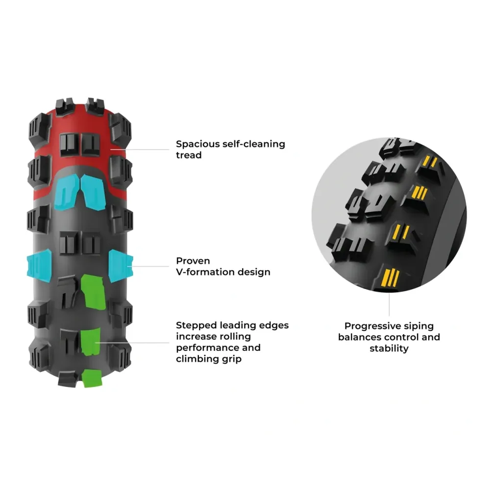 Pneu VITTORIA MAZZA TRAIL 27.5x2.40 4C Graphene 2.0 Tubeless Ready Souple Noir