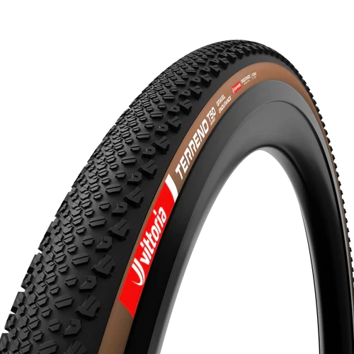 Pneu VITTORIA TERRENO T50 MIXED Gravel Endurance 700x45c Tubeless Ready Souple Marron