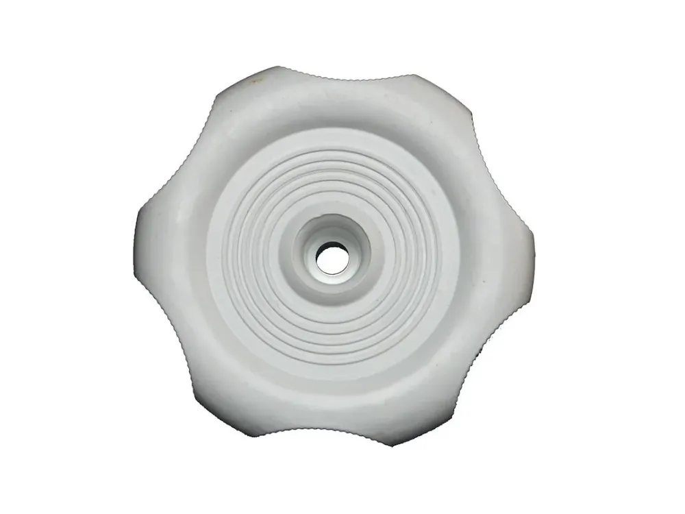 poigné de fenetre ronde 2 1/4'' blanc