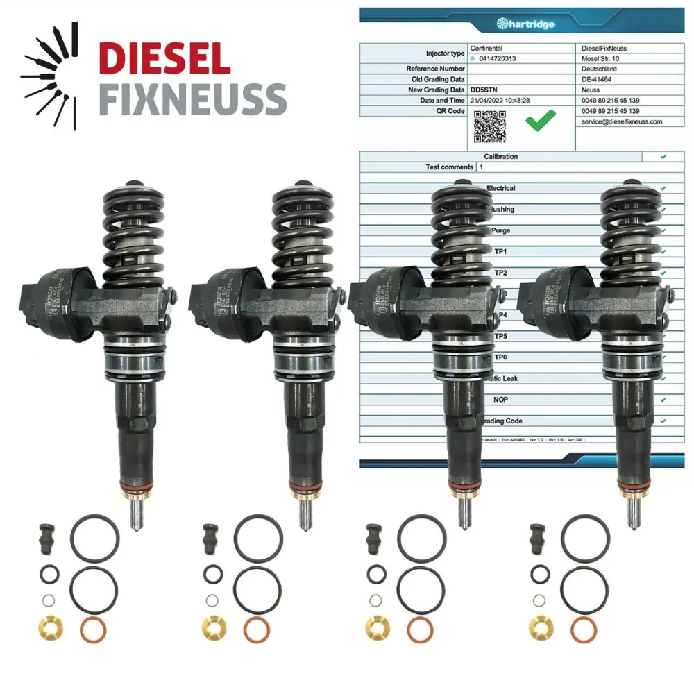 4x pompe buse injecteur-pompe 038130073BN 0986441568 0414720313 1.4 1.9 TDI