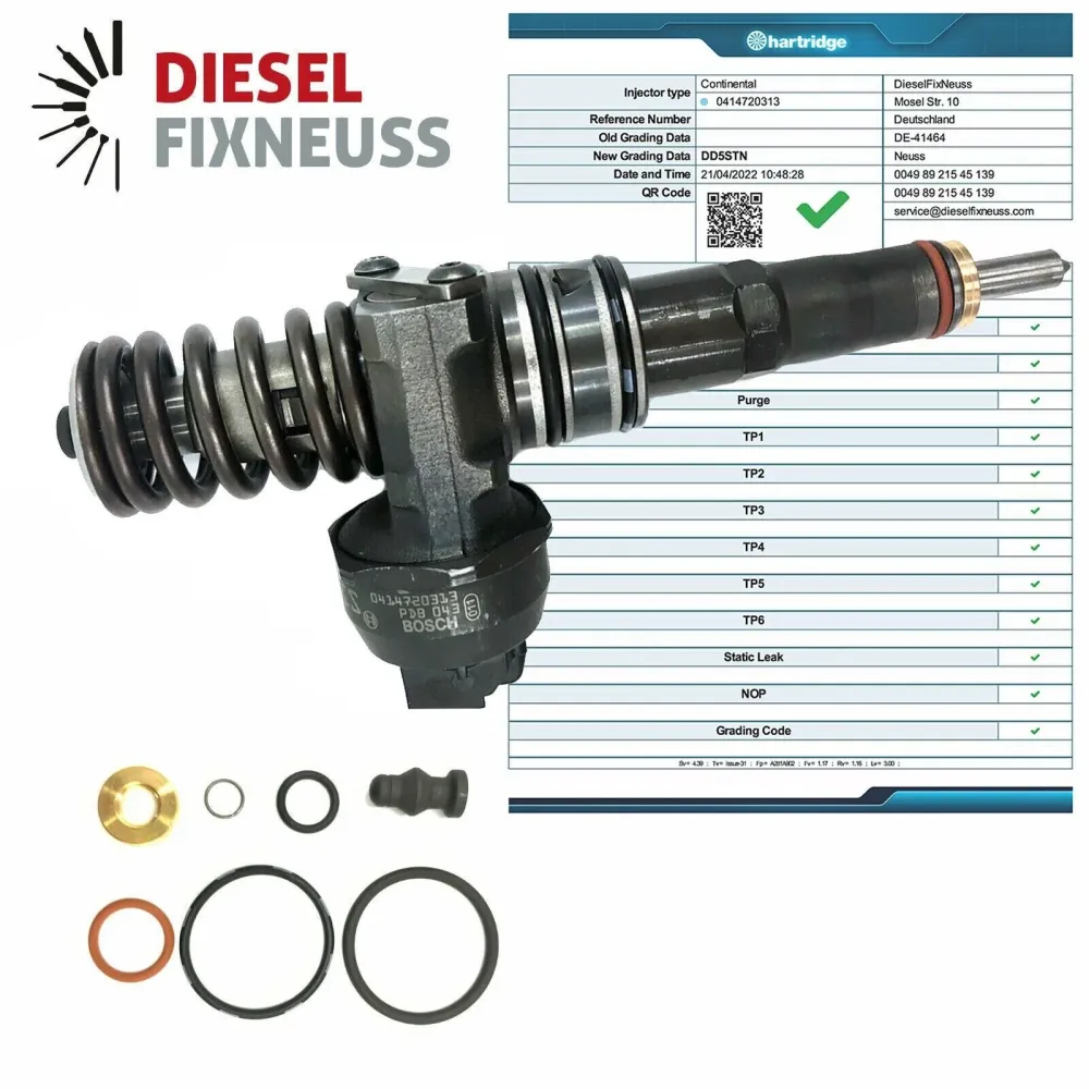 4x pompe buse injecteur-pompe 038130073BN 0986441568 0414720313 1.4 1.9 TDI