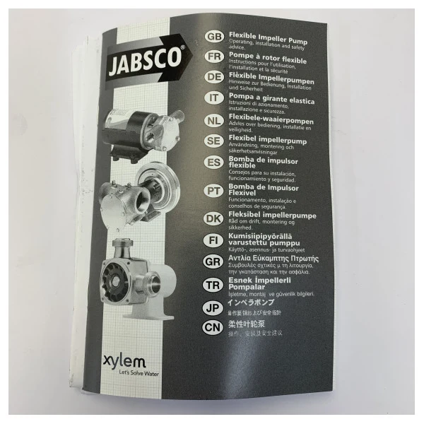Pompe à impeller Jabsco Utility Puppy 2000 24V 30L/min - 23920-2523