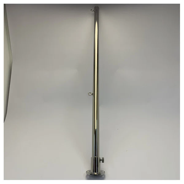 Poteau de drapeau en acier inoxydable Ferretti avec support de poteau - 152387
