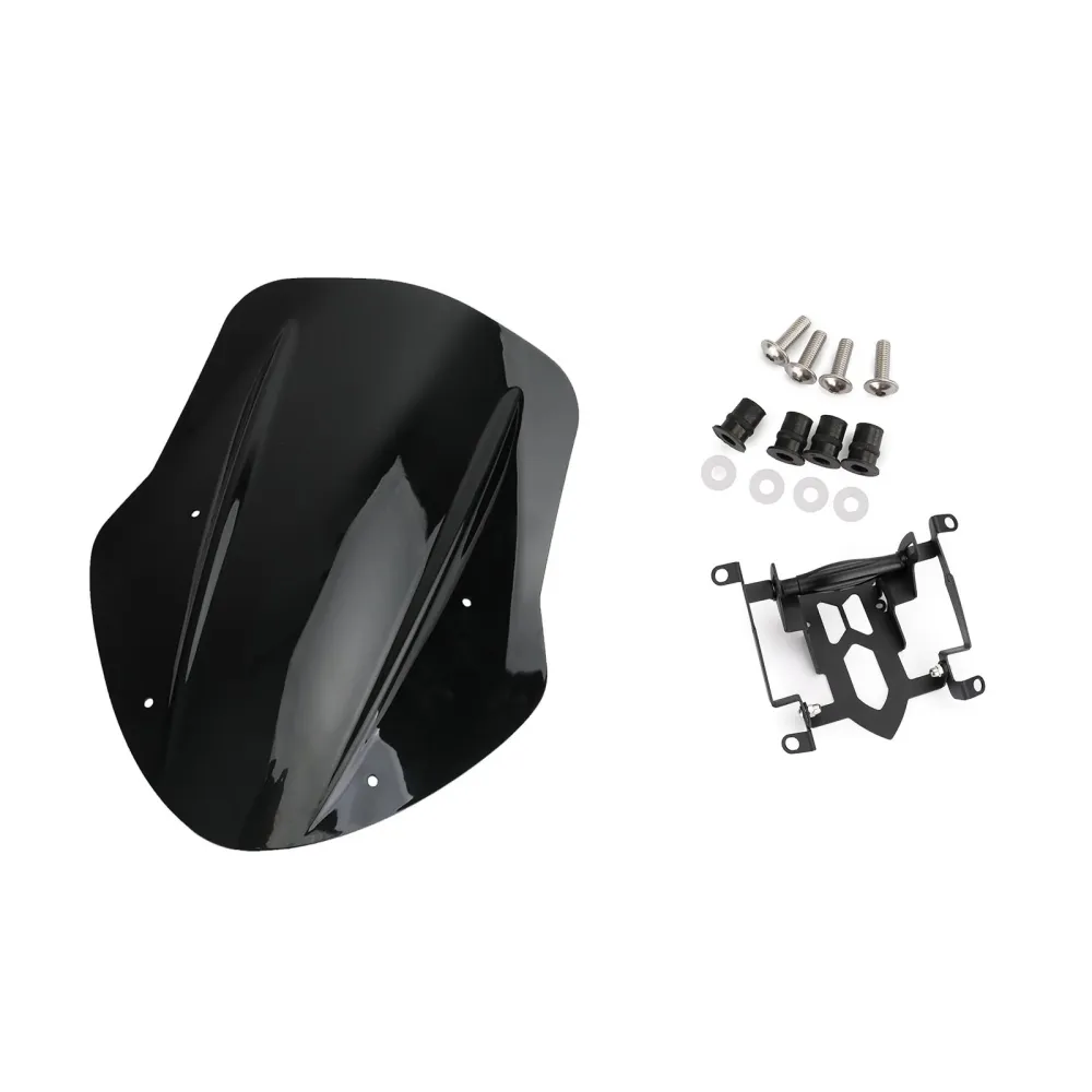 1x protection de déflecteur de vent de pare-brise pour Ducati Diavel 14-18 noir