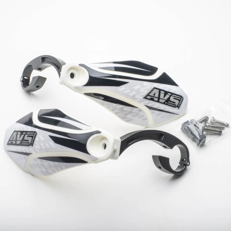 Protège Mains AVS KIT DECO Patte Alu Blanc/Noir