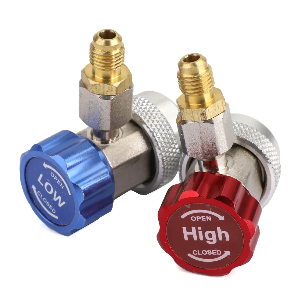 2x R134A connecteur rapide adaptateur coupleur Auto /C jauge de collecteur basse/haute cvc
