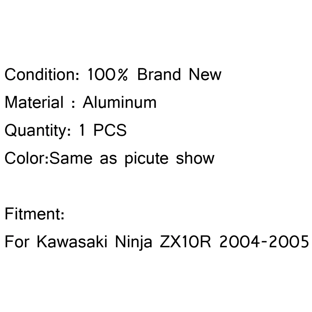 Refroidisseur de radiateur noir en aluminium, pour Kawasaki Ninja ZX10R ZX-10R ZX 10R 2004 – 2005