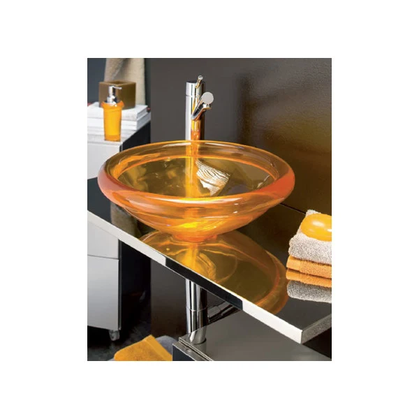 Regia Gloss Marine Sink D400 mm x 120 mm - Durable Glossy Red Ice Luc Plastic Basin Boats and Yachts