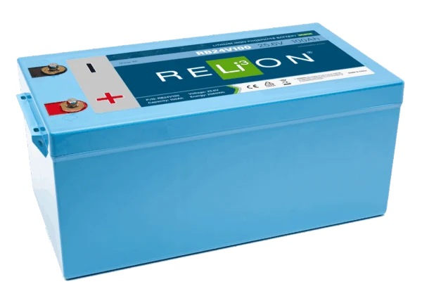 Batterie au lithium RELiON RB24V100 Groupe 8D 24 V 100 Ah Marine à décharge profonde Relion Battery