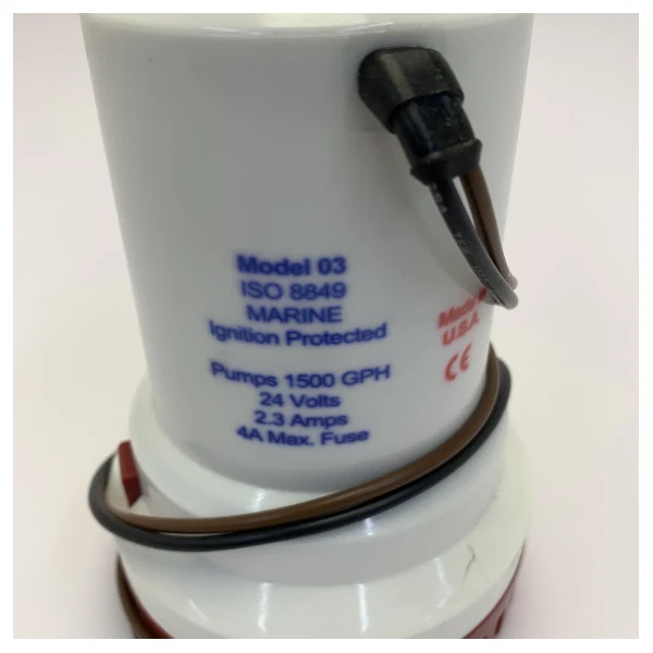 Règle 1500 Bilgepump 24V - 1500 GPH 5800L/Heure