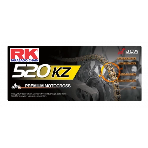 Chaîne 520KZ6 Usage Intensif RK CHAIN