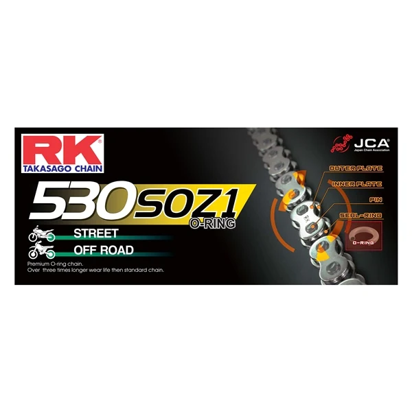Chaîne 530XSOZ1 RX Ring RK RK Chain