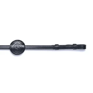 Rênes en caoutchouc Samorin 1/2 pouce Black/Silver F