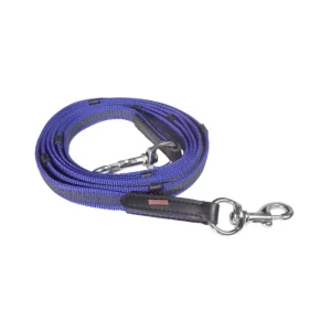 Rênes caoutchouc Supergrip Karlslund Blue Chrome Cheval islandais