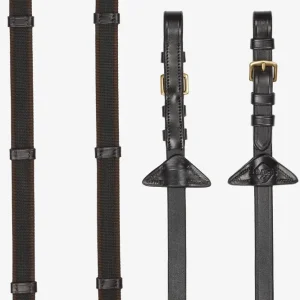 Rênes grip caoutchouc Continental Brown/Brass F
