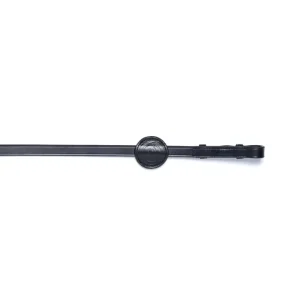 Rênes sangles Deauville 5/8 pouces avec 9 arrêts Black/Silver C