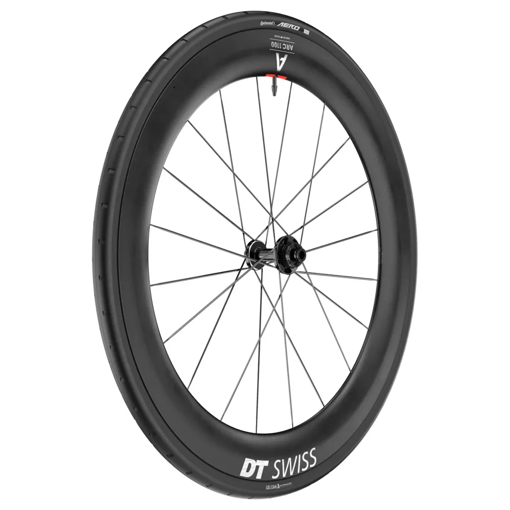 Roue Avant DT SWISS ARC 1100 DICUT WTS 65 Tubeless Ready (Center Lock)