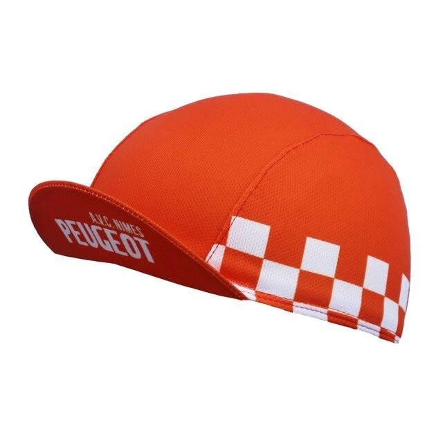 Casquette de cyclisme rouge Peugeot Roule Maillot